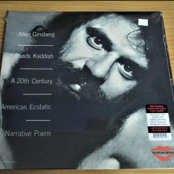 Allen Ginsberg Reads Kaddish LP ~ Red Vinyl ~ Limited Edition of 1,000 ~ Sealed! - Picture 2 of 2